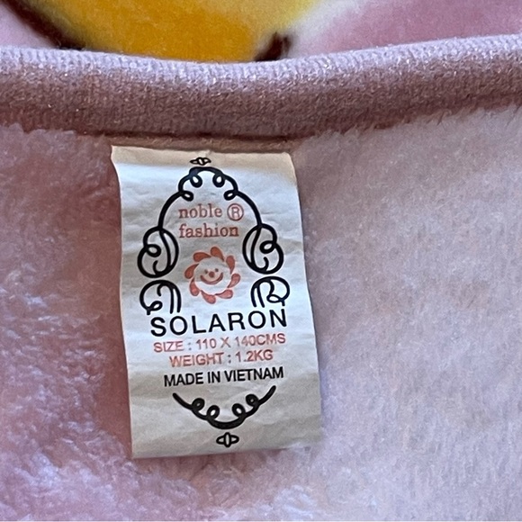 RARE : Vintage Baby Blanket | SOLARON | Size: 110 x 140 CMS - Picture 10 of 12